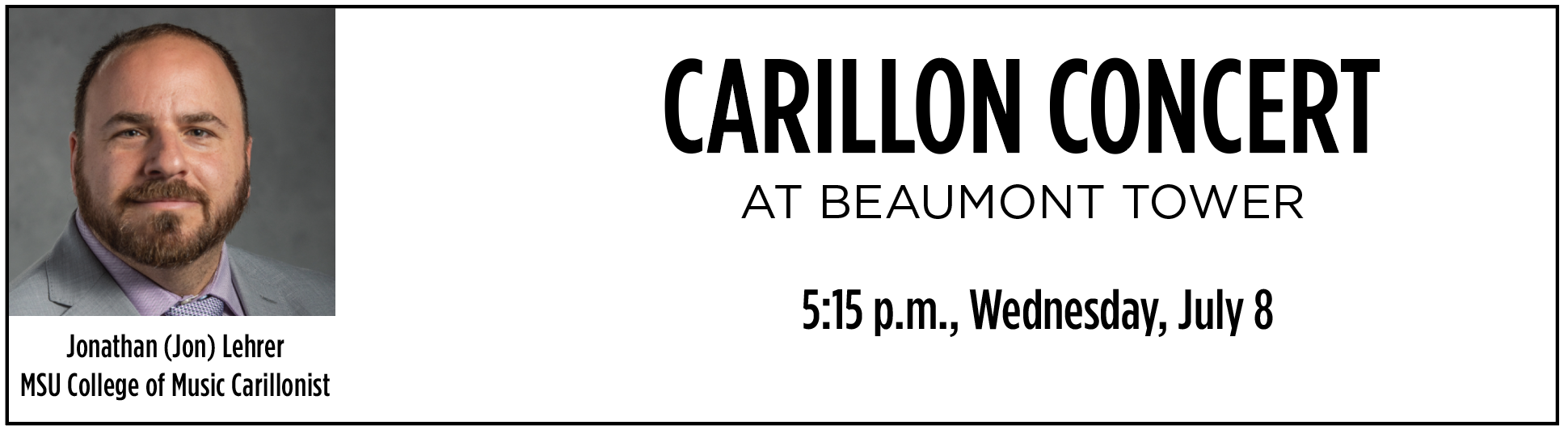 Promo tag link to carillon concert